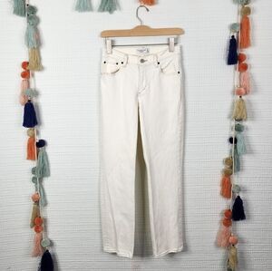 Abercrombie & Fitch Off-White Straight Leg Jeans